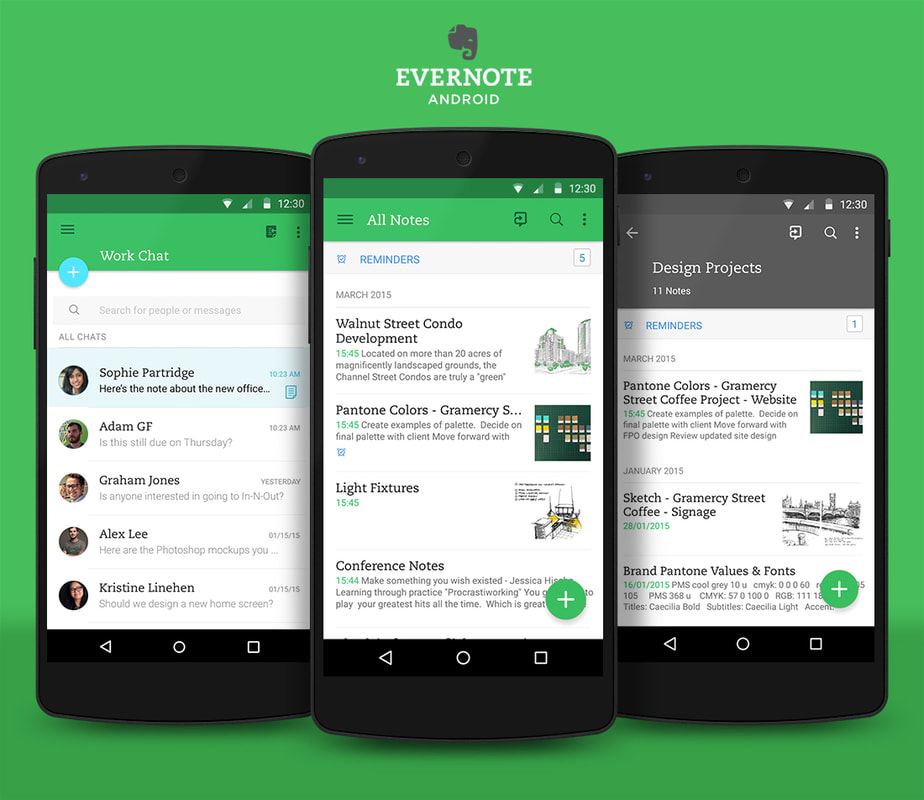 Thiết kế ux trong evernote